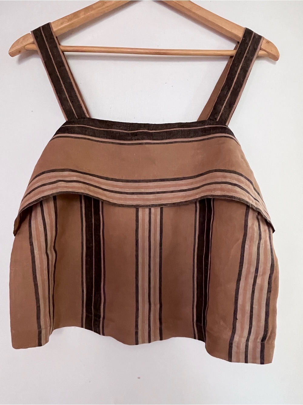 Banana Republic Striped Brown & Black Tank Top